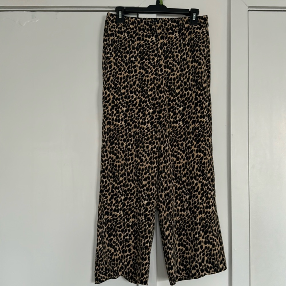 J. Crew Elastic-back Wide Leg Crop Pant - 8